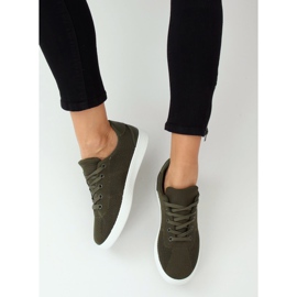 Grüne Damen Sneaker 7062-Y DK.GREEN 2