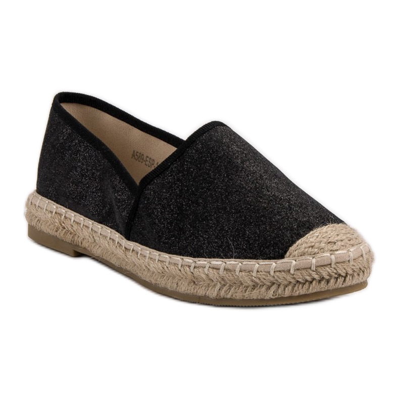Anesia Paris Lässige Espadrilles schwarz 2