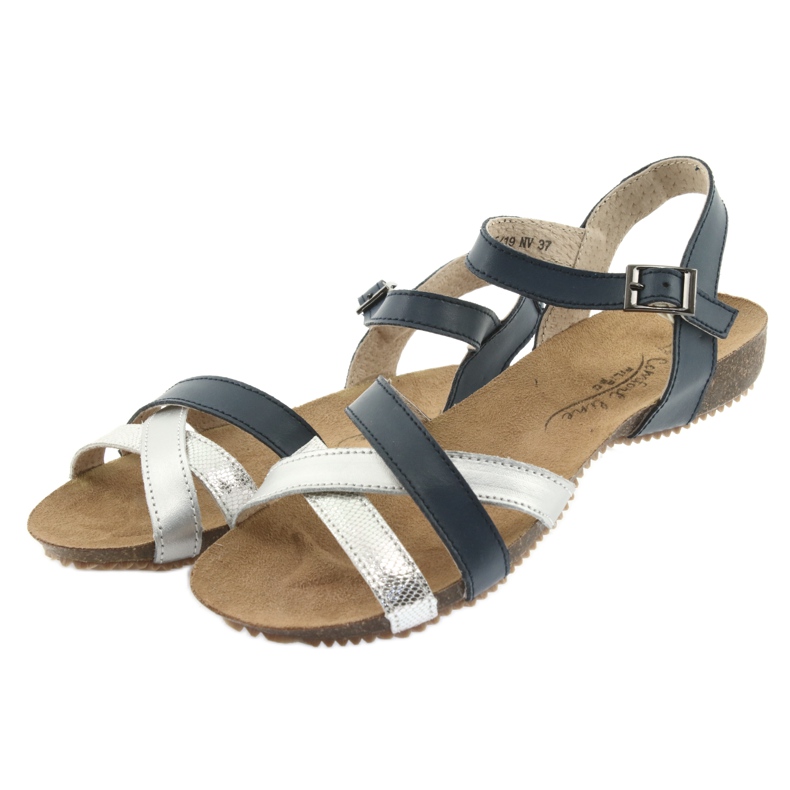 Sportsandalen navy / silber Filippo 245 grau marineblau 3