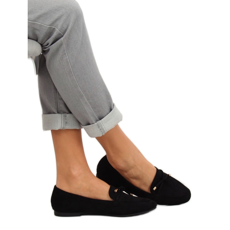 Schwarz Damen Slipper 7115-P Schwarz 1
