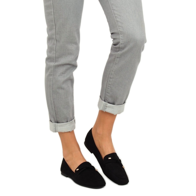 Schwarz Damen Slipper 7115-P Schwarz 2