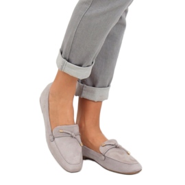 Grau Damen Slipper 7115-P Grau 1