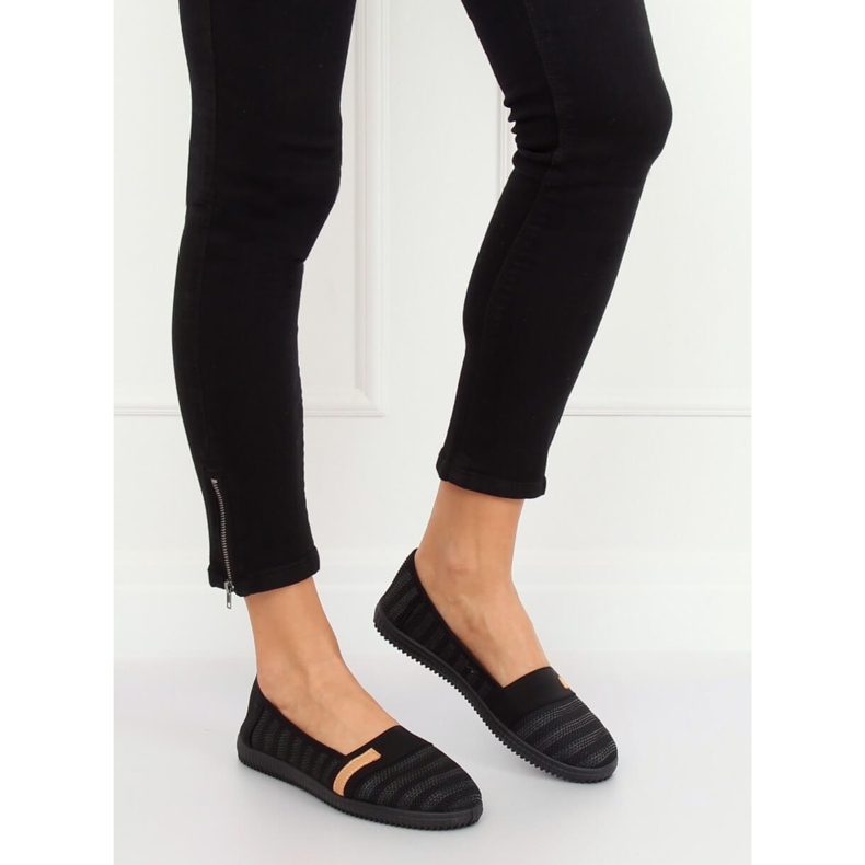 Schwarze Damen Ballerinas XJ-2959 Schwarz 1