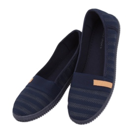 Marineblaue Ballerinas für Damen XJ-2959 Navy 1
