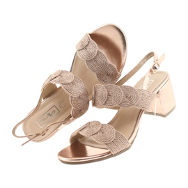 Sandalen mit goldener Kordel Soutache Filippo 793 5