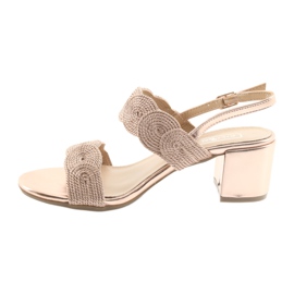 Sandalen mit goldener Kordel Soutache Filippo 793 2