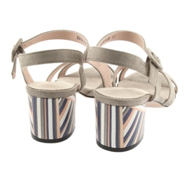 Ziersandale Absatz Filippo 818 beige 6