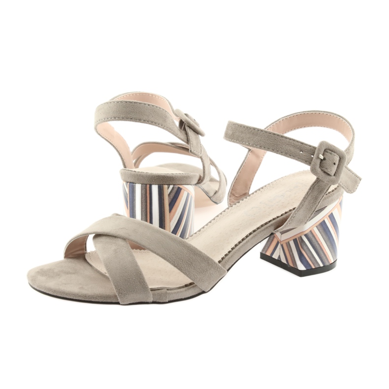 Ziersandale Absatz Filippo 818 beige 4