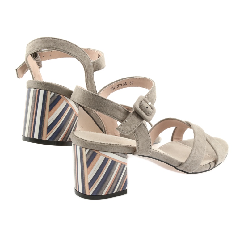 Ziersandale Absatz Filippo 818 beige 3