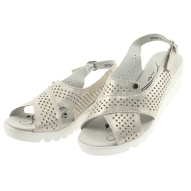 Goldene Damensandalen auf dem Keil Filippo 729 2