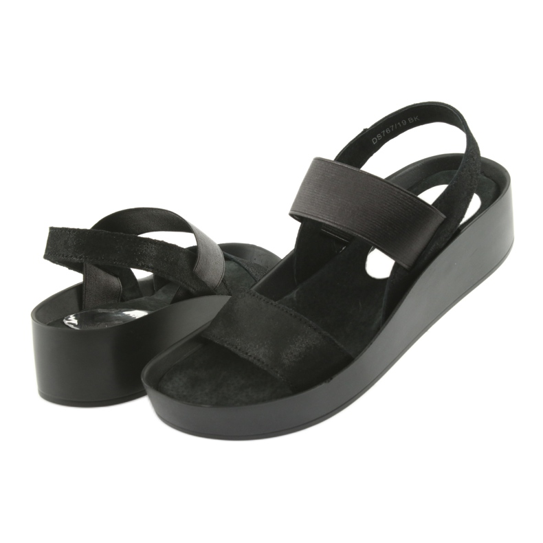 Schwarze Sandalen mit Profil Filippo 767 3
