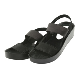 Schwarze Sandalen mit Profil Filippo 767 2