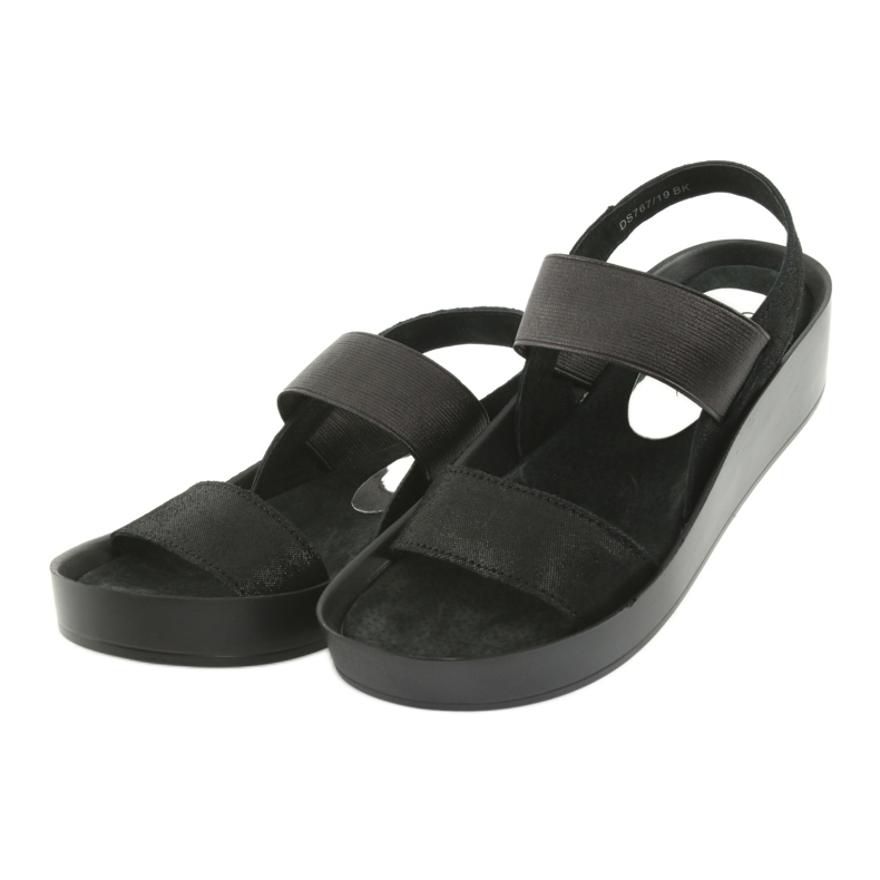 Schwarze Sandalen mit Profil Filippo 767 2