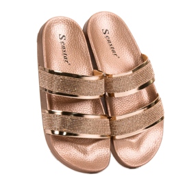 Seastar Goldene Hausschuhe mit Kristallen 1