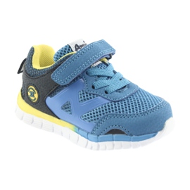 Blaue American Club ES35 Sportschuhe gelb marineblau 4