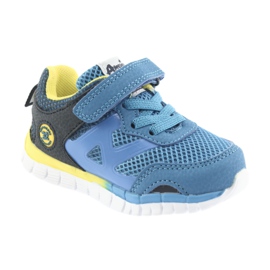Blaue American Club ES35 Sportschuhe gelb marineblau 2