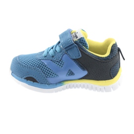 Blaue American Club ES35 Sportschuhe gelb marineblau 6