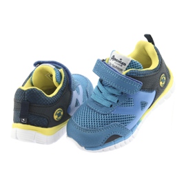 Blaue American Club ES35 Sportschuhe gelb marineblau 11