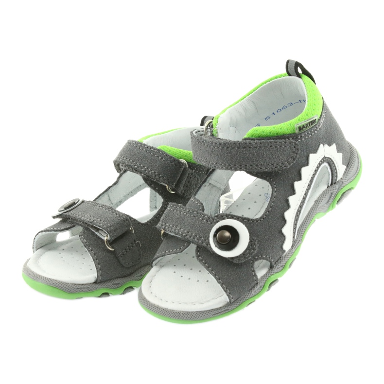 Sandalen Jungen Rüben Bartek 51063 grau weiß grün 3