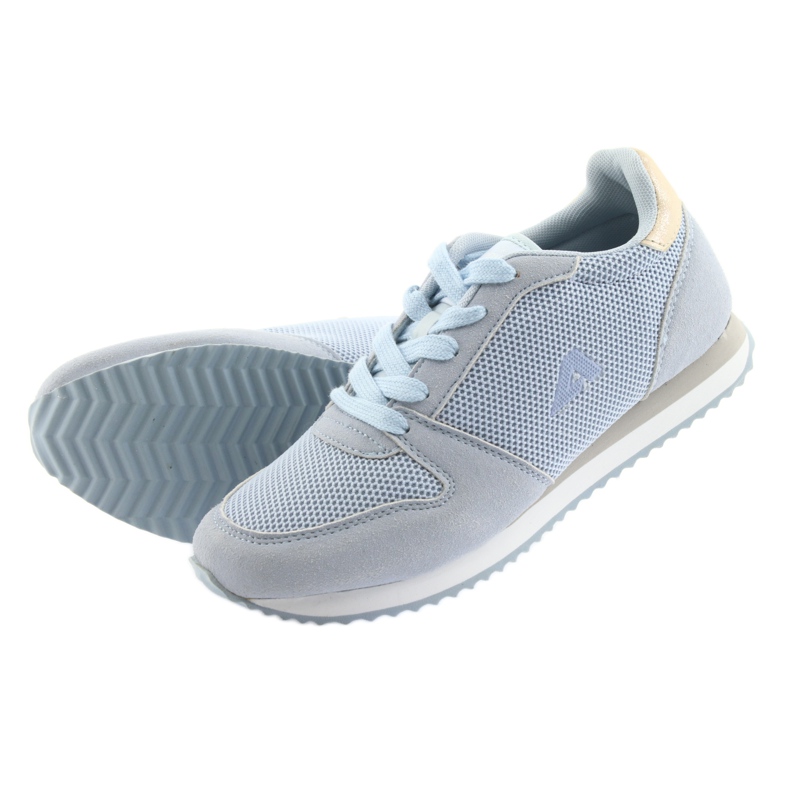 Blaue American Club Sportschuhe gelb 5