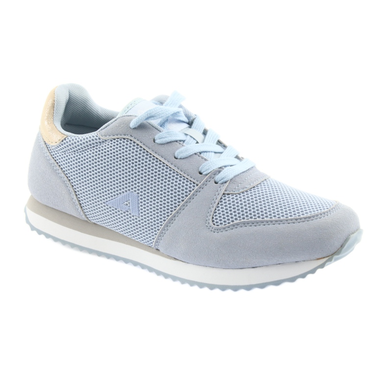 Blaue American Club Sportschuhe gelb 1