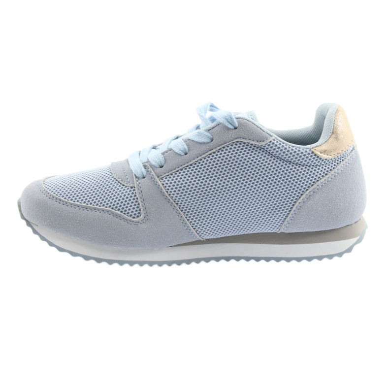 Blaue American Club Sportschuhe gelb 2