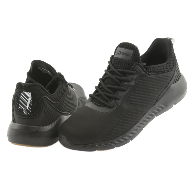 American Club FH08 Sport-Sneaker schwarz 4