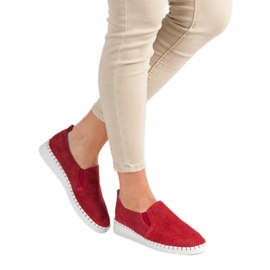 Filippo Slip-On-Sneakers aus Leder rot 2