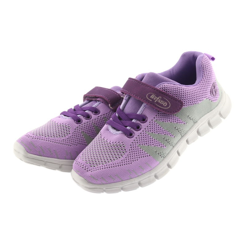 Befado Kinderschuhe 516Y025 violett grau 3