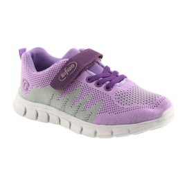 Befado Kinderschuhe 516Y025 lila grau 1