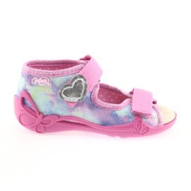 Befado gelb Kinderschuhe 342P005 mehrfarbig rosa 1