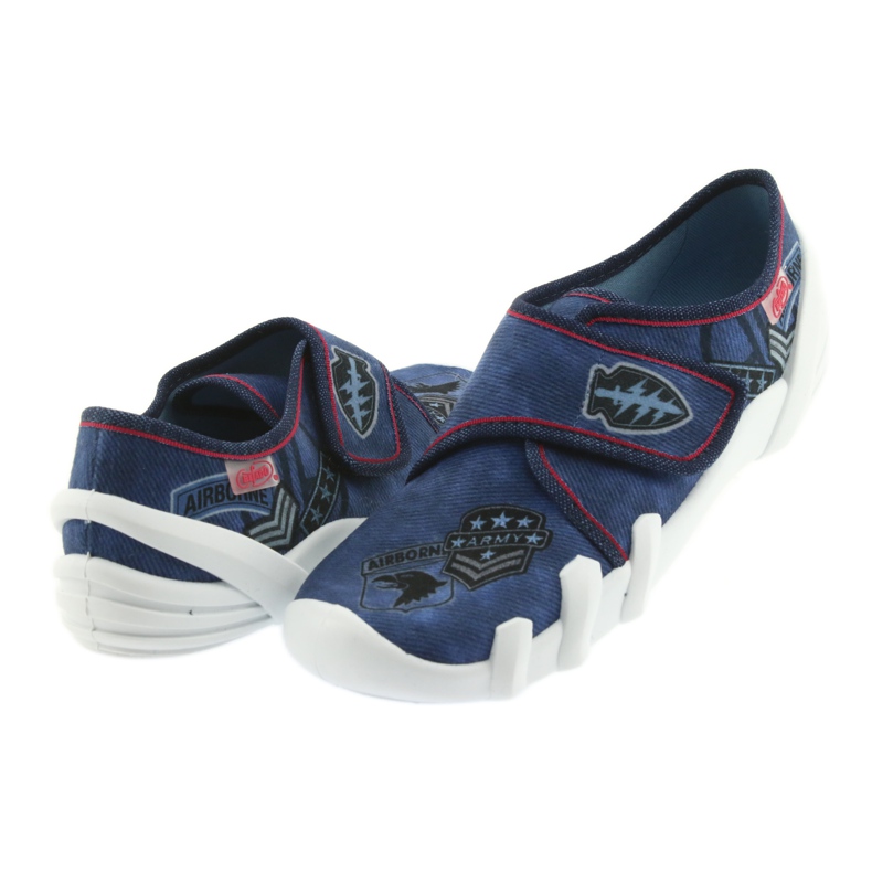 Befado Kinderschuhe 273Y242 schwarz rot navy blau 4