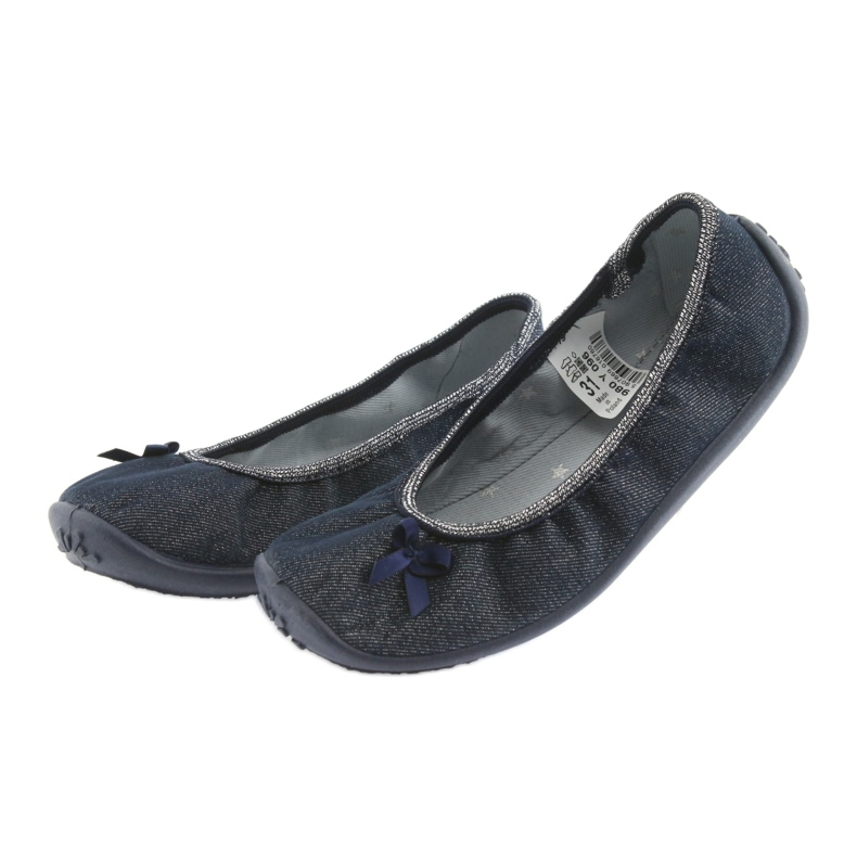 Befado Kinderschuhe 980Y096 grau marineblau 3