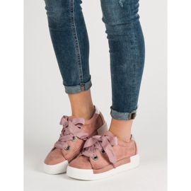 Belle Women Sportschuhe aus Wildleder rosa 1