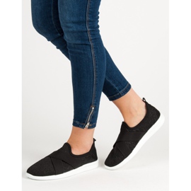 Ideal Shoes Sportschuhe zum Hineinschlüpfen schwarz 2