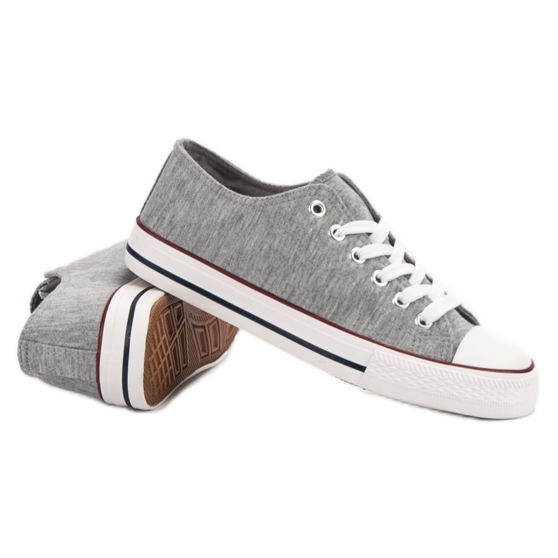 Jumex Niedrige graue Turnschuhe 1