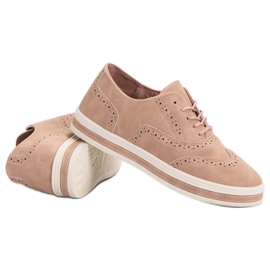 SHELOVET Puder-Brogues rosa 1