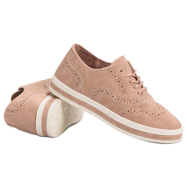 SHELOVET Puder-Brogues rosa 1