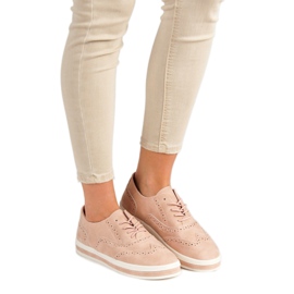 SHELOVET Puder-Brogues rosa 2