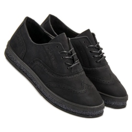 SHELOVET Schwarze Brogues 1