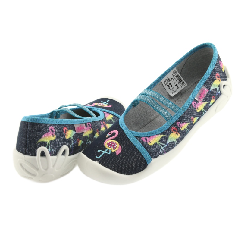 Befado Kinderschuhe 116Y251 blau grau navy blau 4