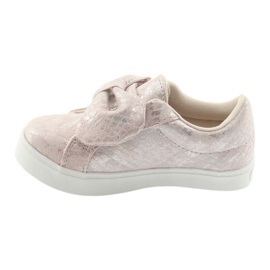 American Club Sneaker ES23 Schleife rosa grau 2
