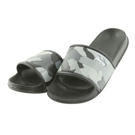 American Club grau profilierte Camouflage-Slipper schwarz 4