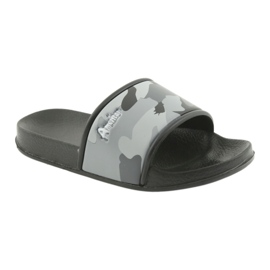 American Club grau profilierte Camouflage-Slipper schwarz 1