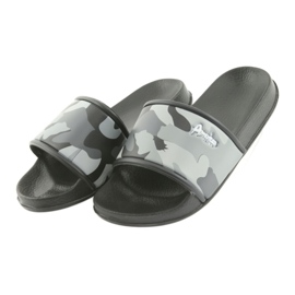 American Club grau profilierte Camouflage-Slipper schwarz 3