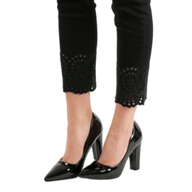 SHELOVET Lackierte Pumps schwarz 1