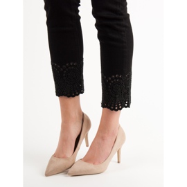 Small Swan Beige High Heels 2