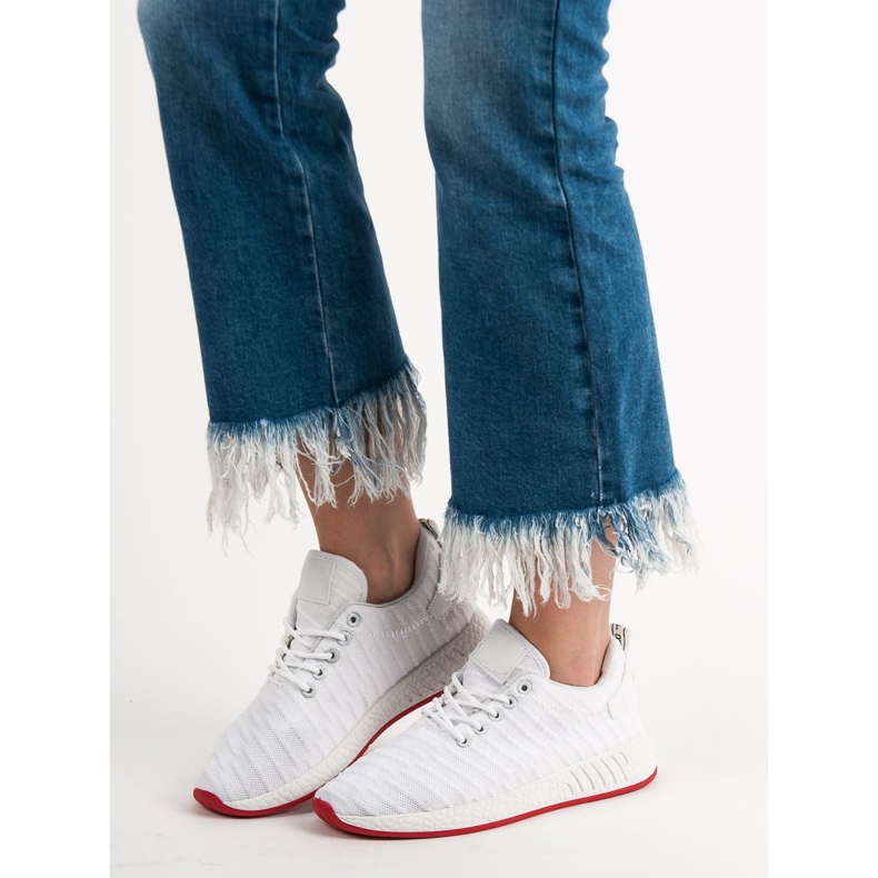 SHELOVET Modische Textilschuhe weiß 1