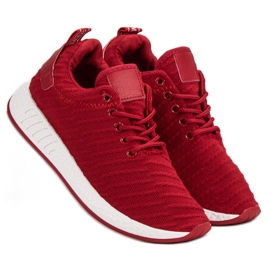SHELOVET Modische Textilschuhe rot 1