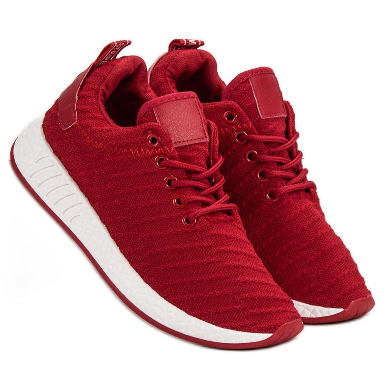 SHELOVET Modische Textilschuhe rot 1